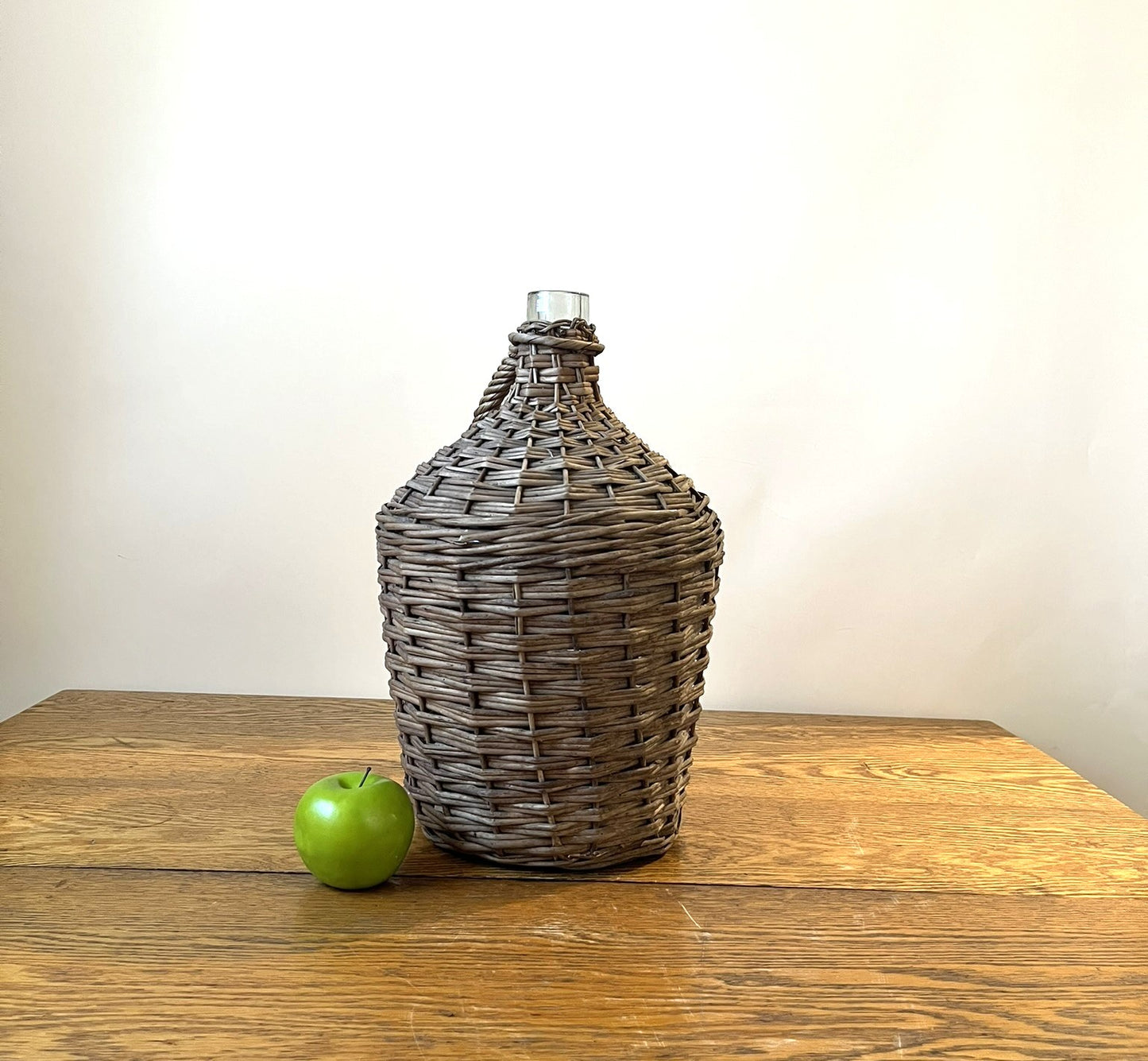 Vintage Hungarian Wicker Wine Bottle #51301