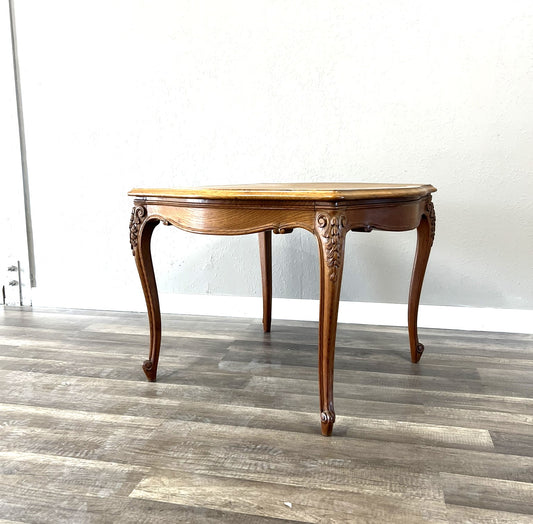 Vintage Belgian Oak Coffee Table