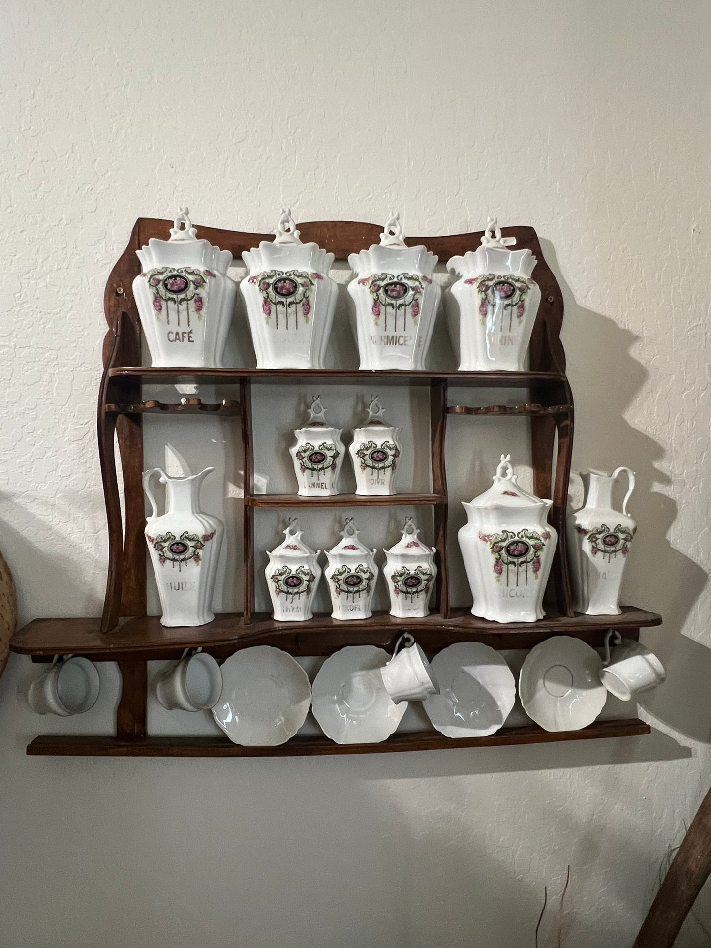 Vintage European Spice Set and Rack #183