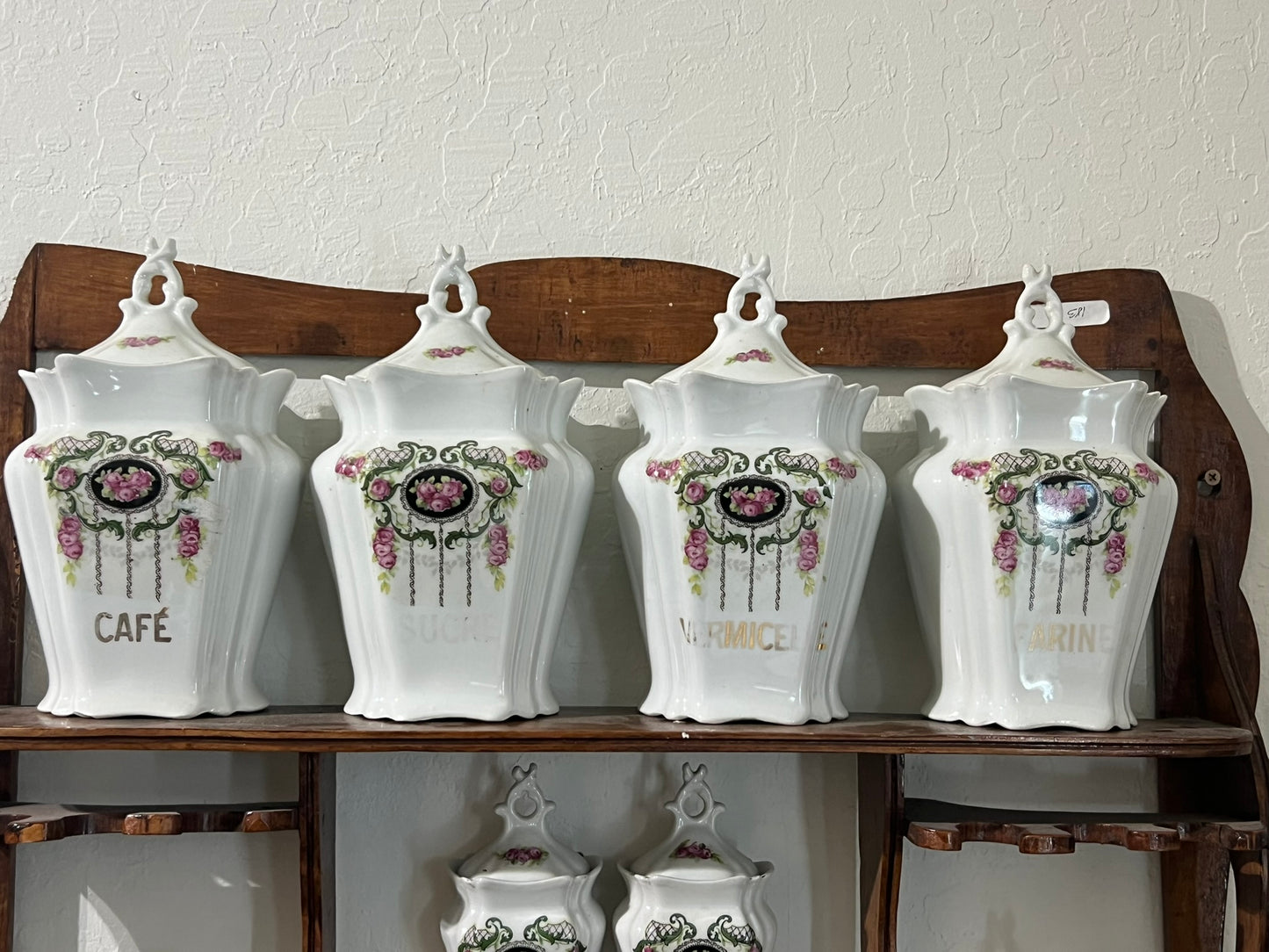 Vintage European Spice Set and Rack #183