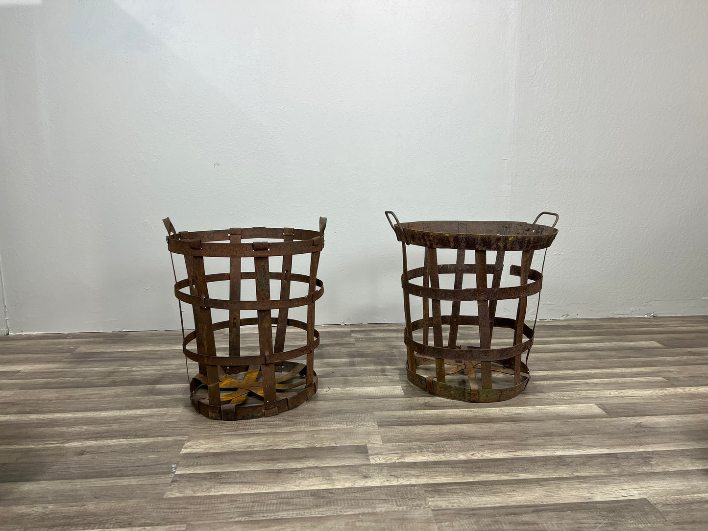 Pair of Eastern European Vintage Fermenting Jugs