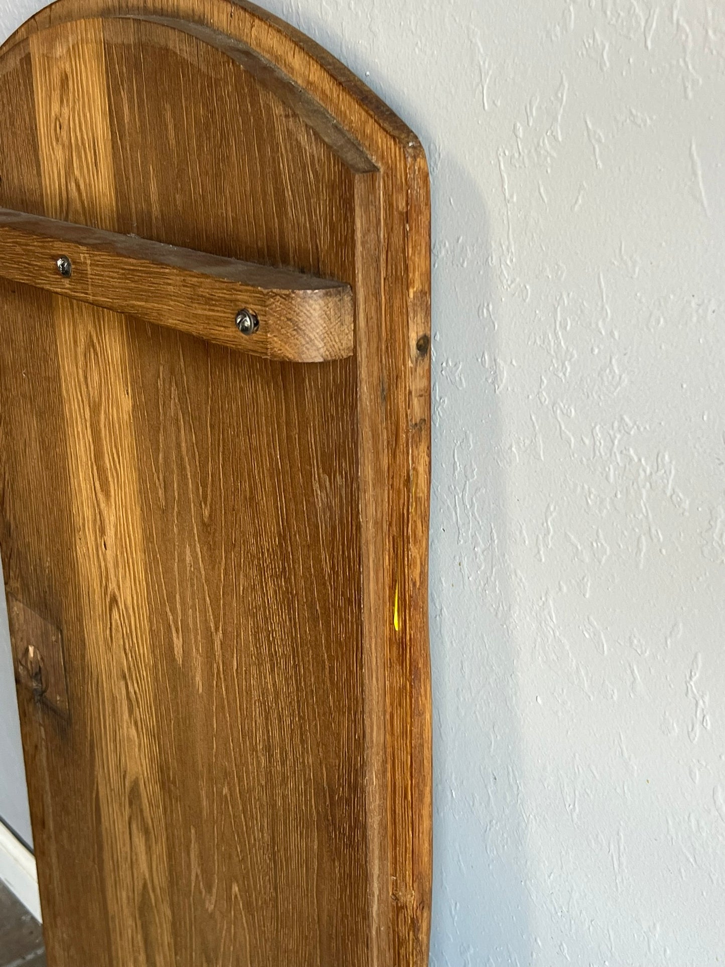 Antique French Oak Window Shutter with Dragon Crest Carving, 19th Century