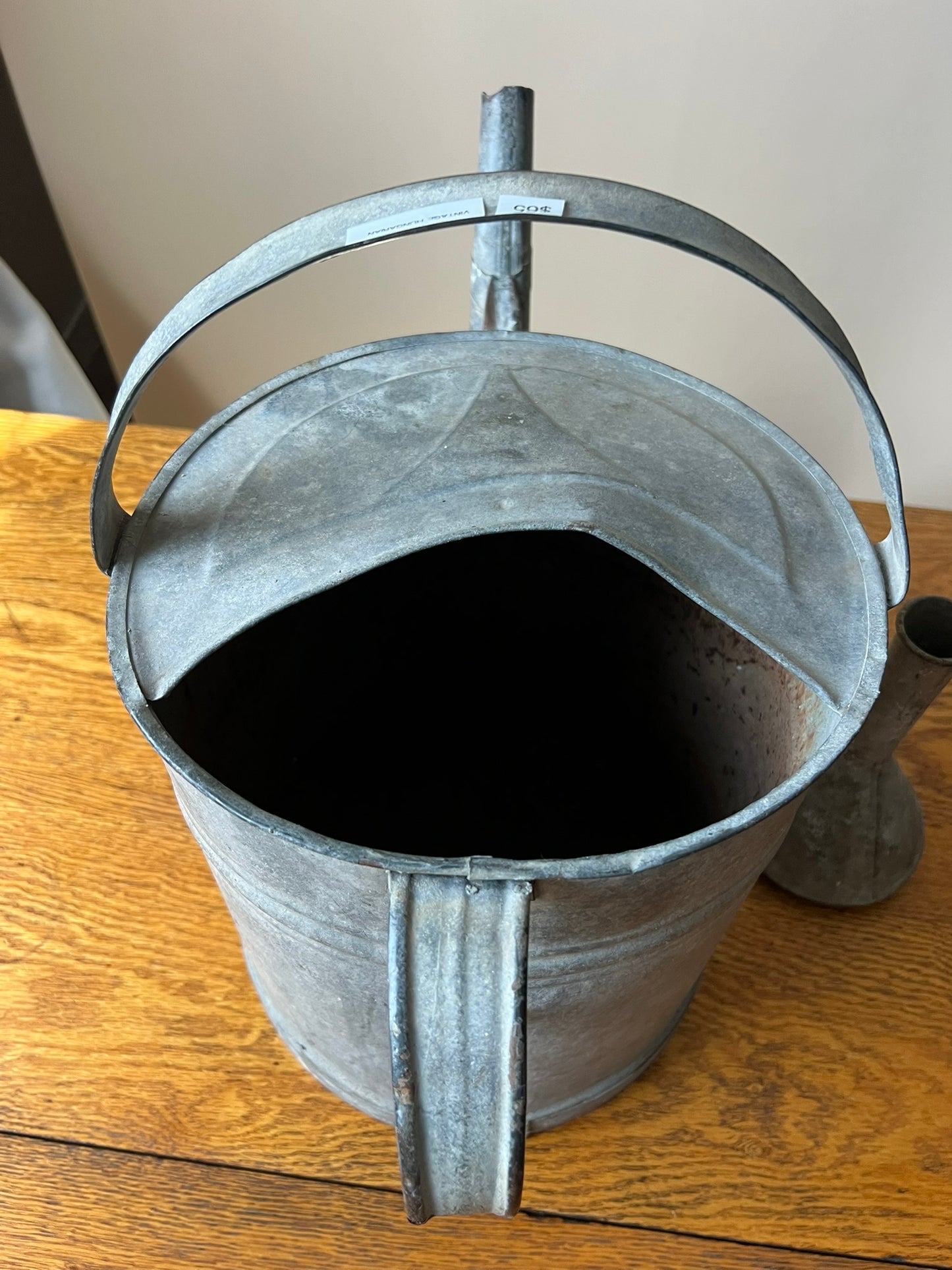 Vintage Hungarian Zinc Watering Can – Rustic Garden Decor