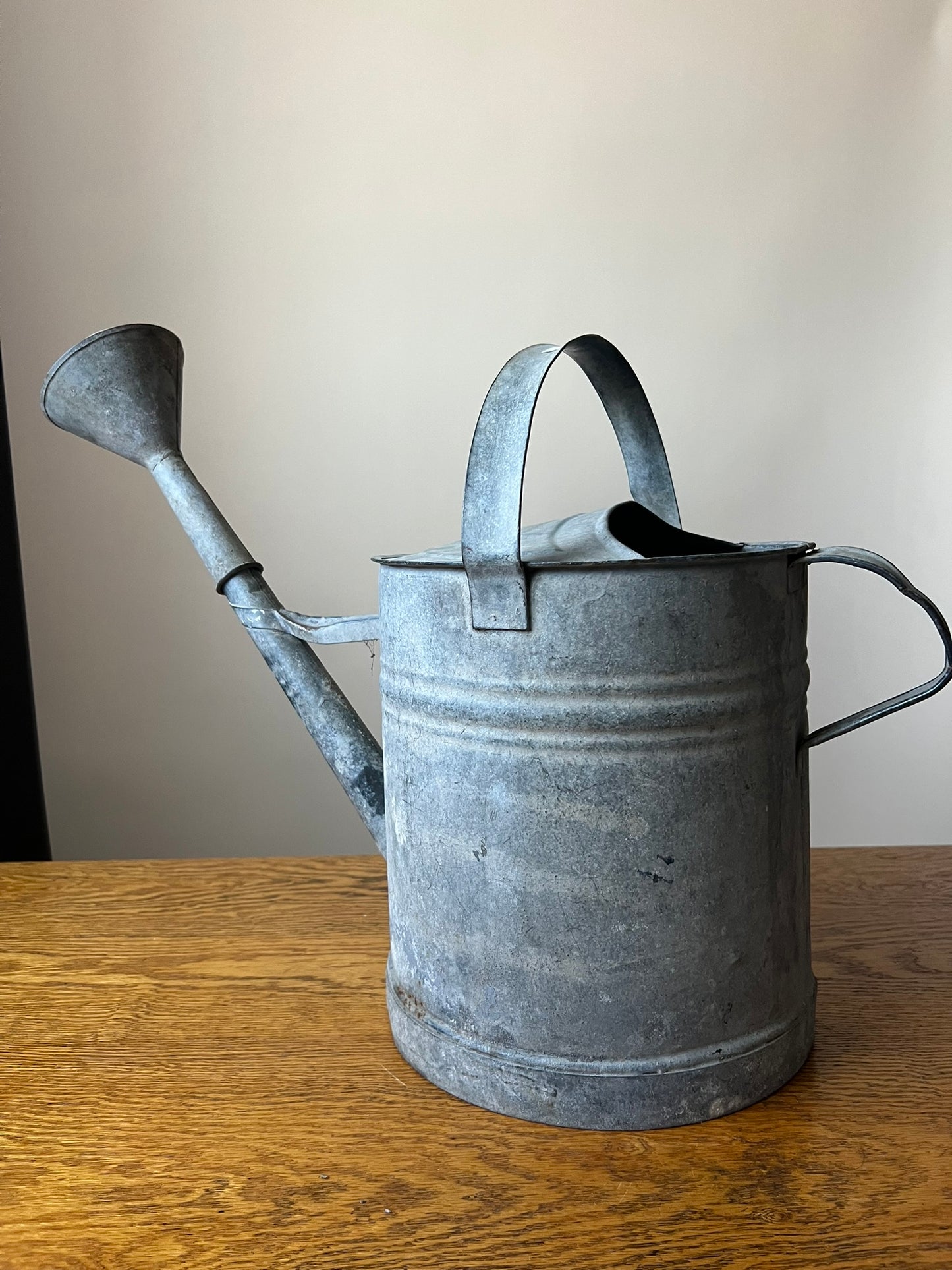 Vintage Hungarian Zinc Watering Can – Rustic Garden Decor