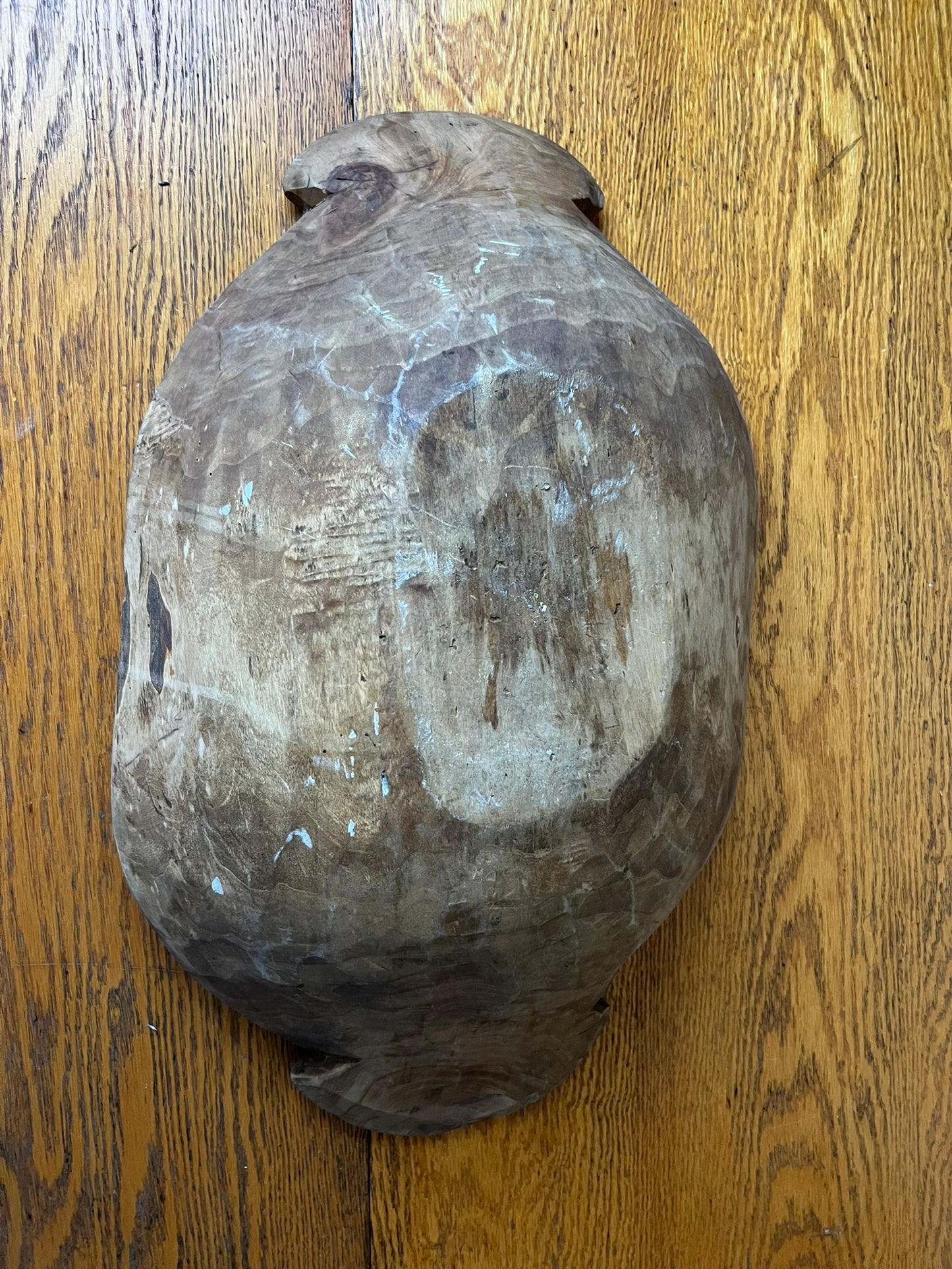 Vintage Hungarian Rustic Dough Bowl – Hand Carved Wooden Trough #206