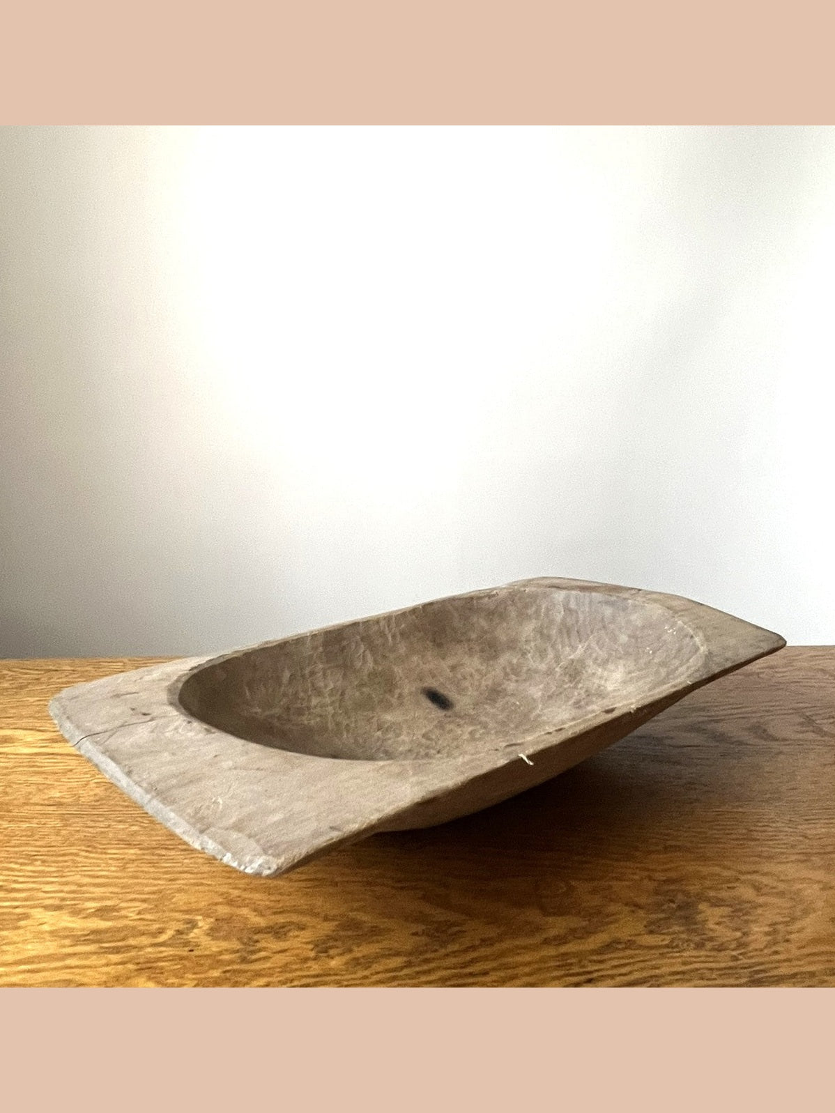 Vintage Hungarian Rustic Dough Bowl   #5804