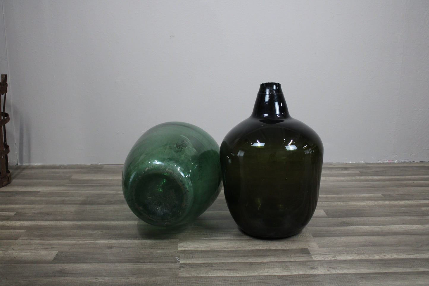 Pair of Eastern European Vintage Fermenting Jugs