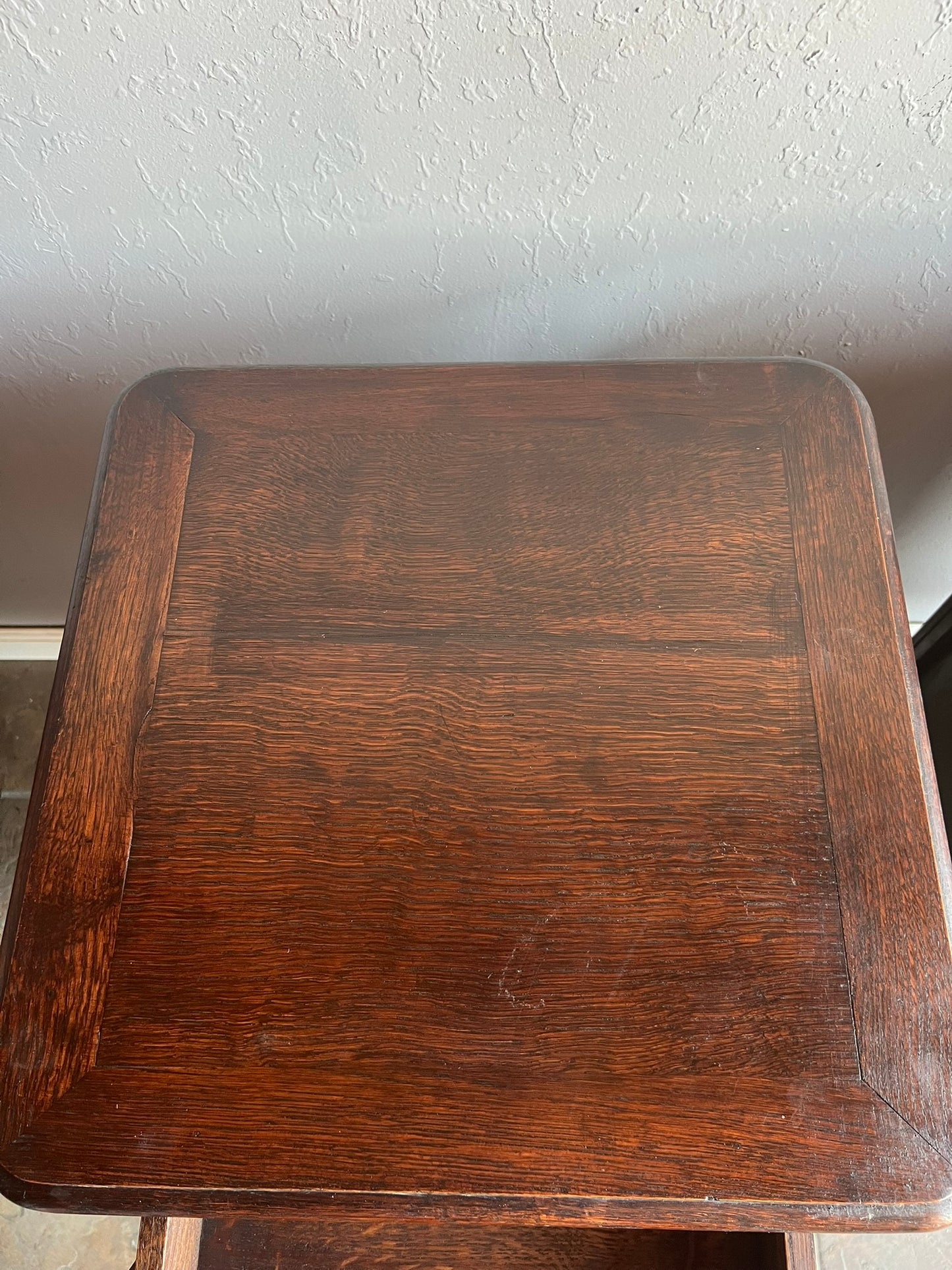 Pair of Vintage Belgian Dark Oak Nightstands – Louis XV Style Bedside Tables #128