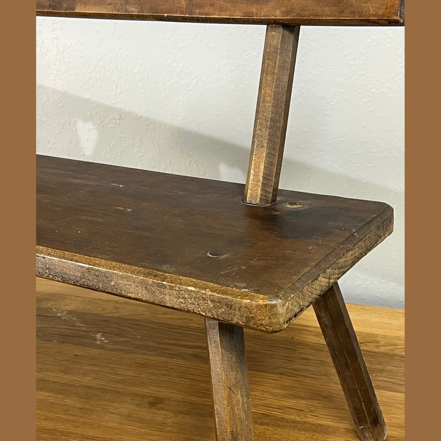 Primitive Hungarian Wood Bench