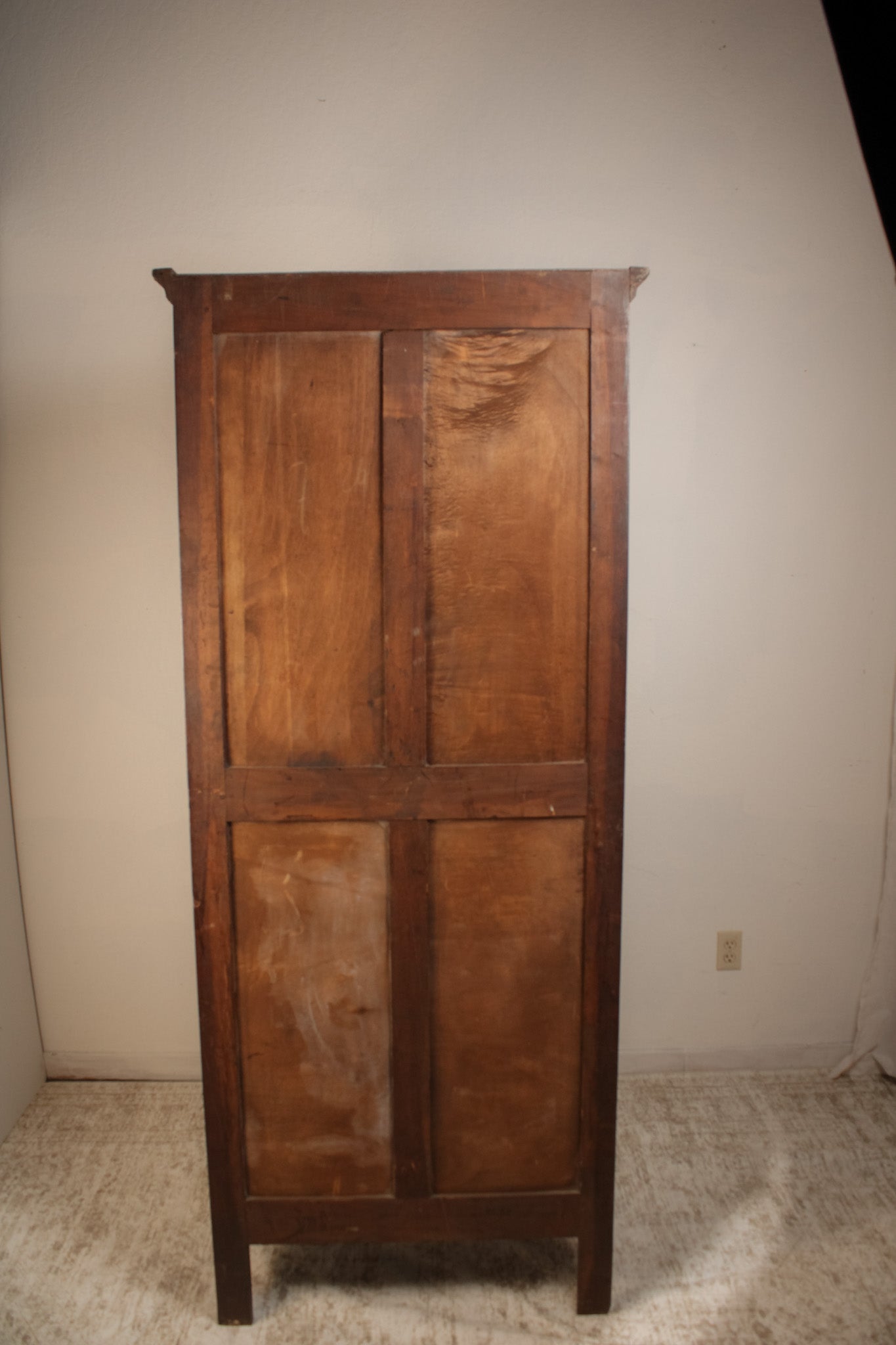 French Normandy Oak Bonnetière Armoire