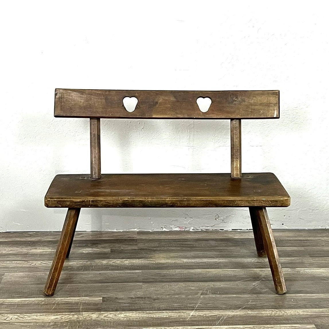 Primitive Hungarian Wood Bench