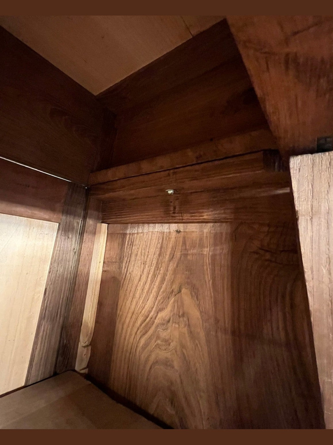 French Oak Art Nouveau Style Armoire