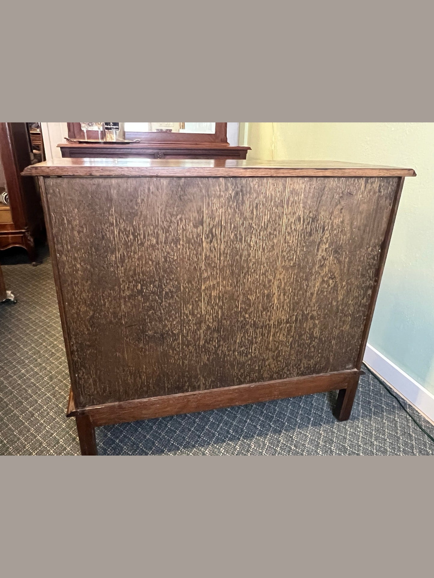 Vintage Belgian Medium Oak Cabinet