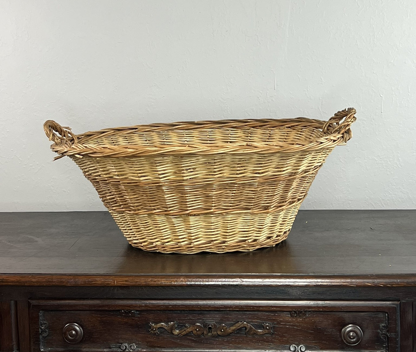 Vintage French Laundry Basket