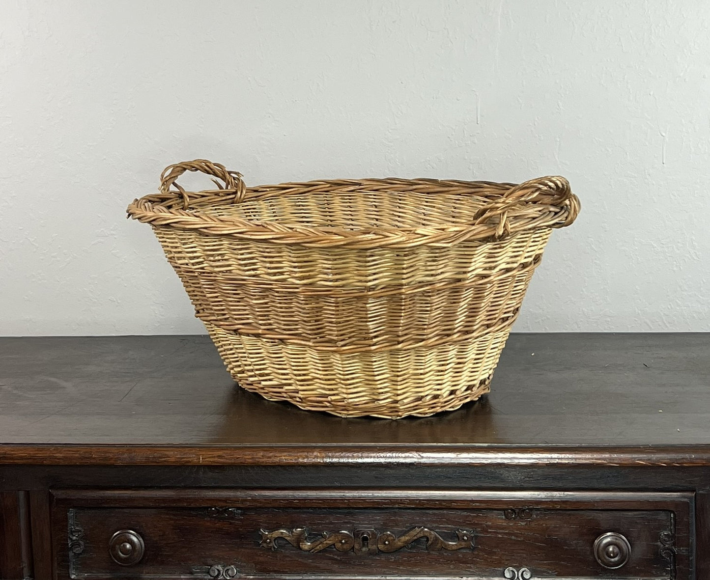 Vintage French Laundry Basket