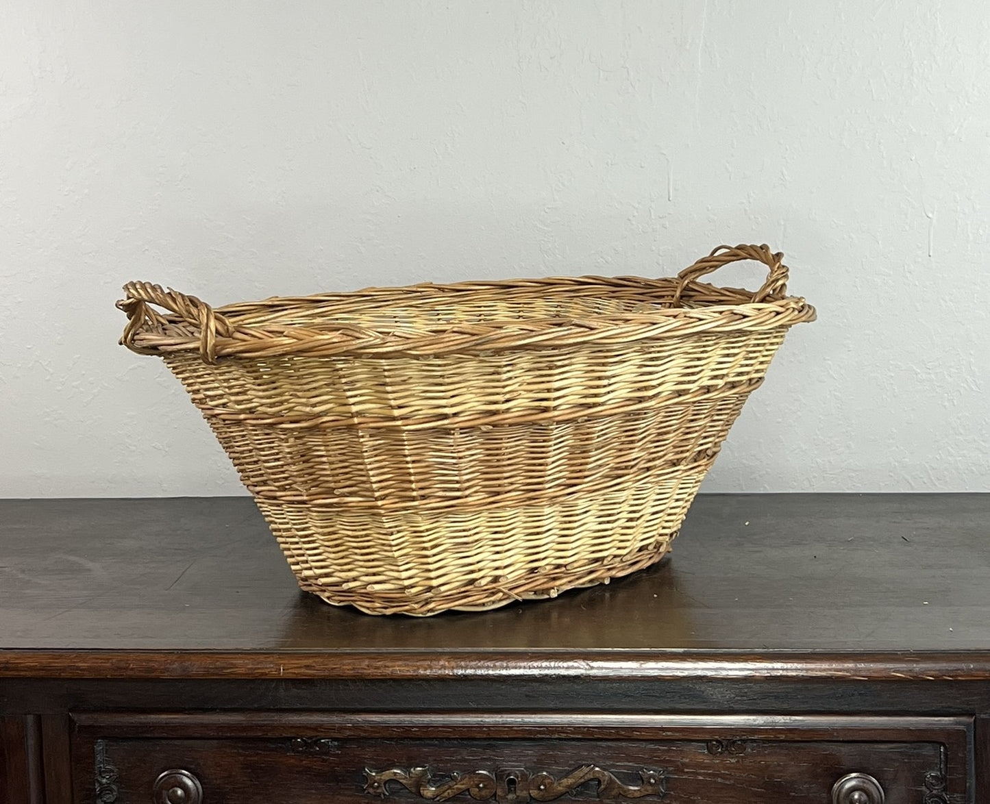 Vintage French Laundry Basket