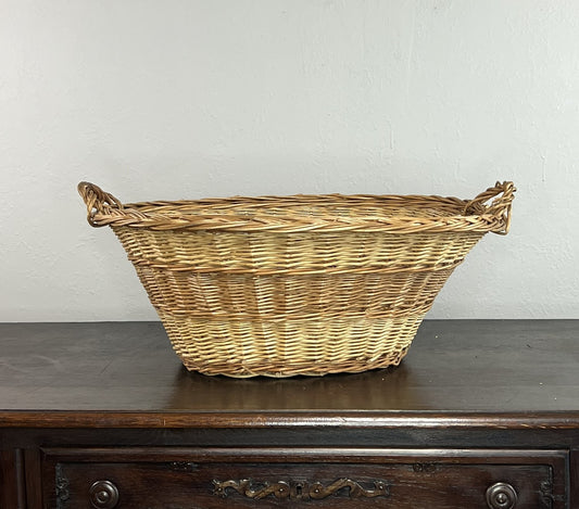 Vintage French Laundry Basket