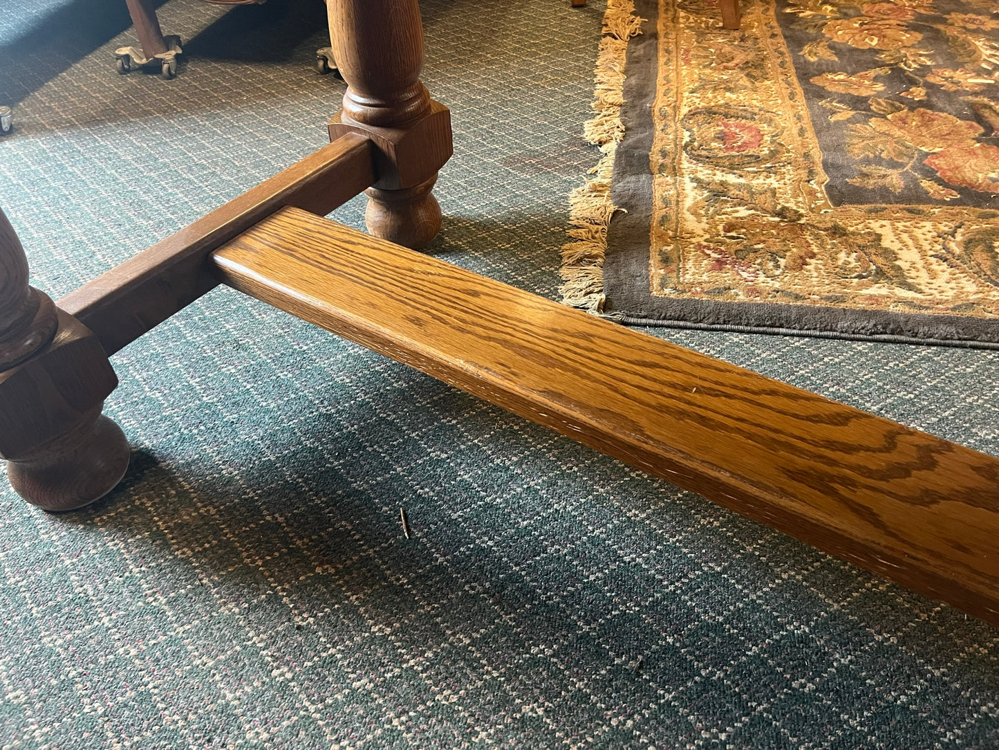 Vintage European Solid Oak Farm Table