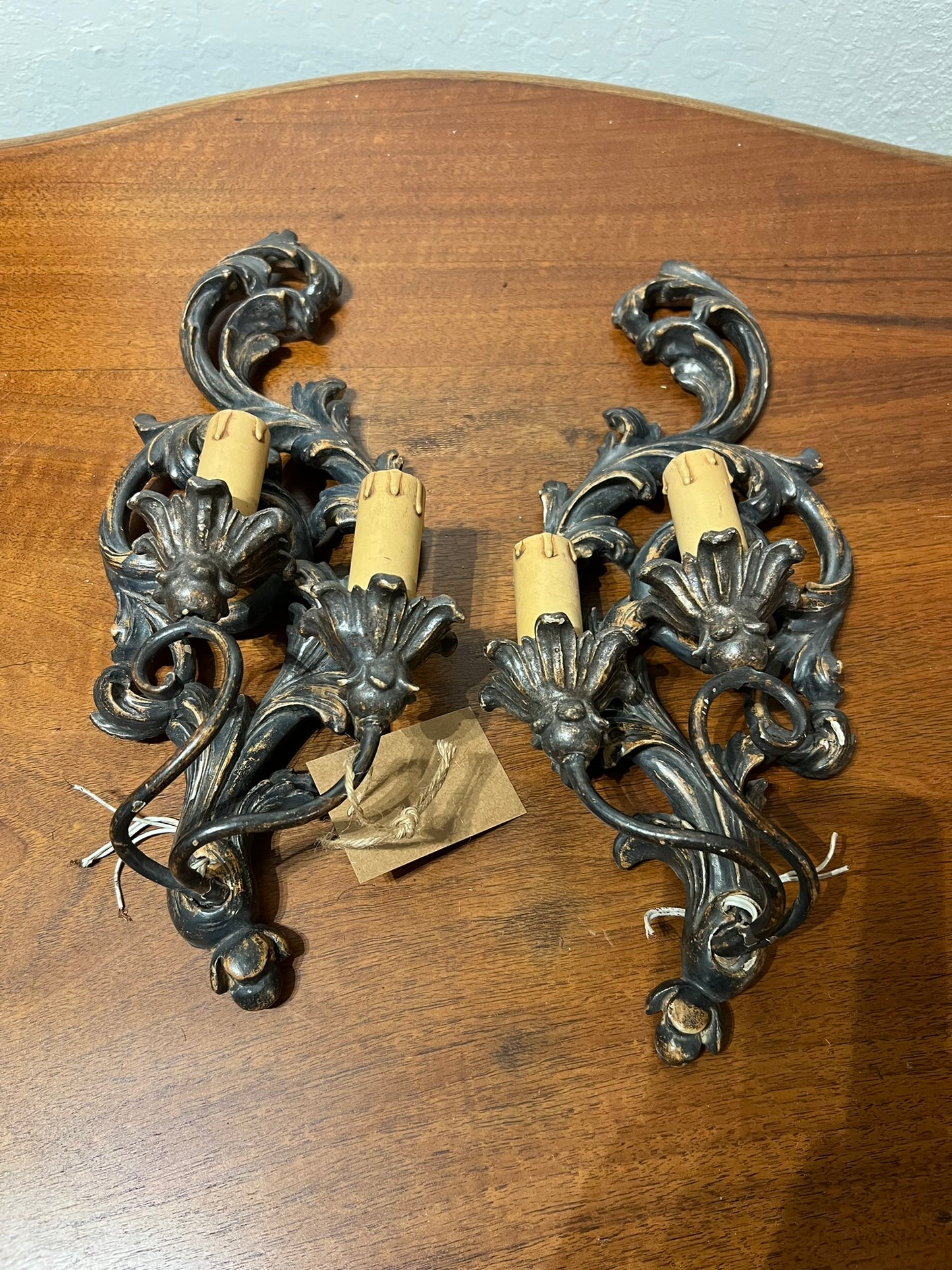 Vintage French Sconce - 2, Wood #303