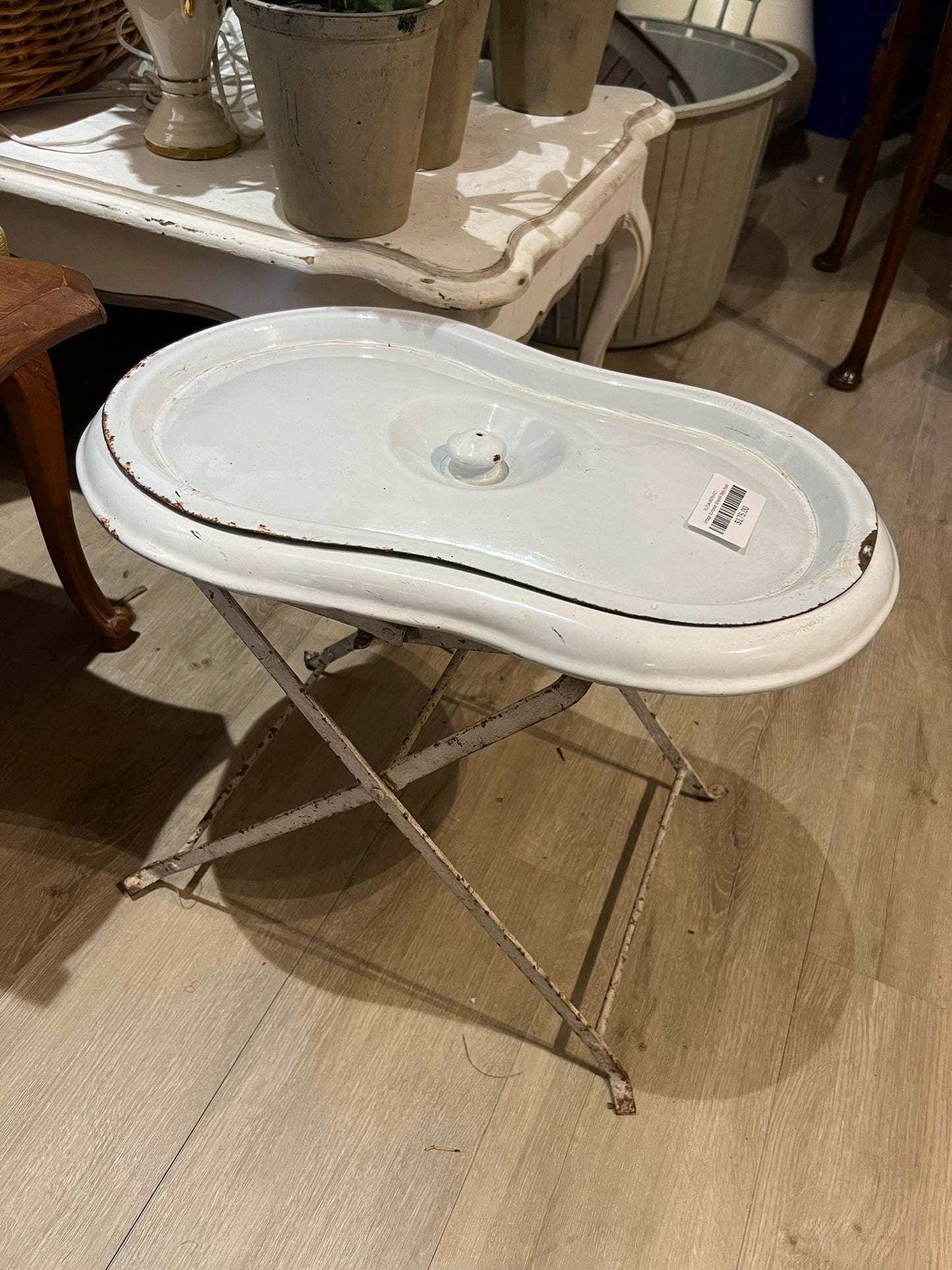 Vintage European Enamel Baby Basin