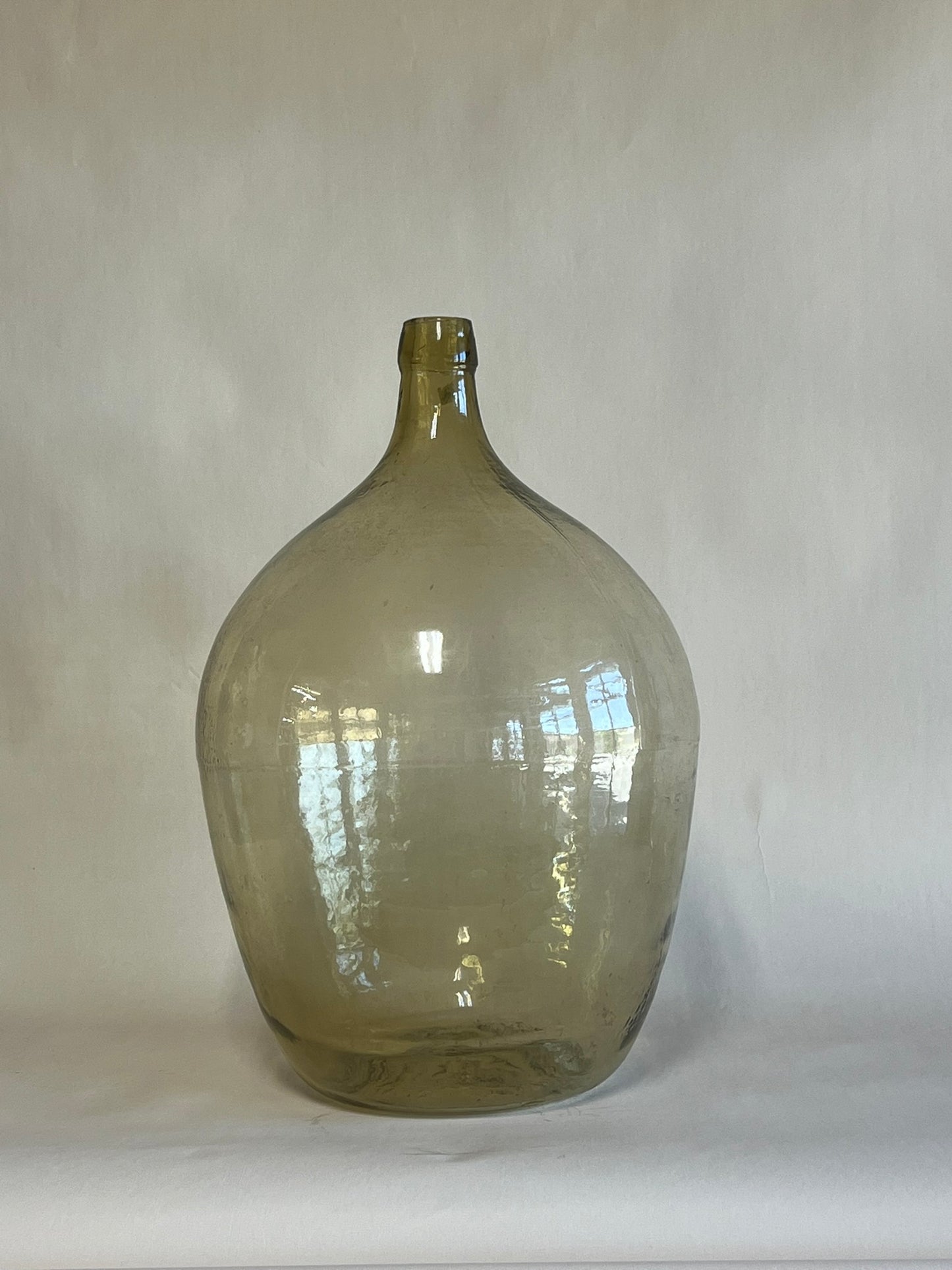 Vintage Hungarian Large Light Brown Demijohn