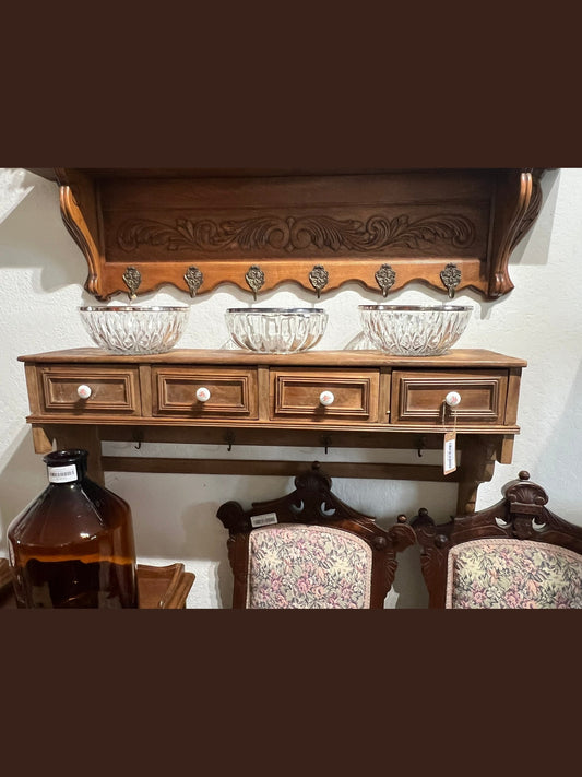Vintage Hungarian Kitchen Shelf #628