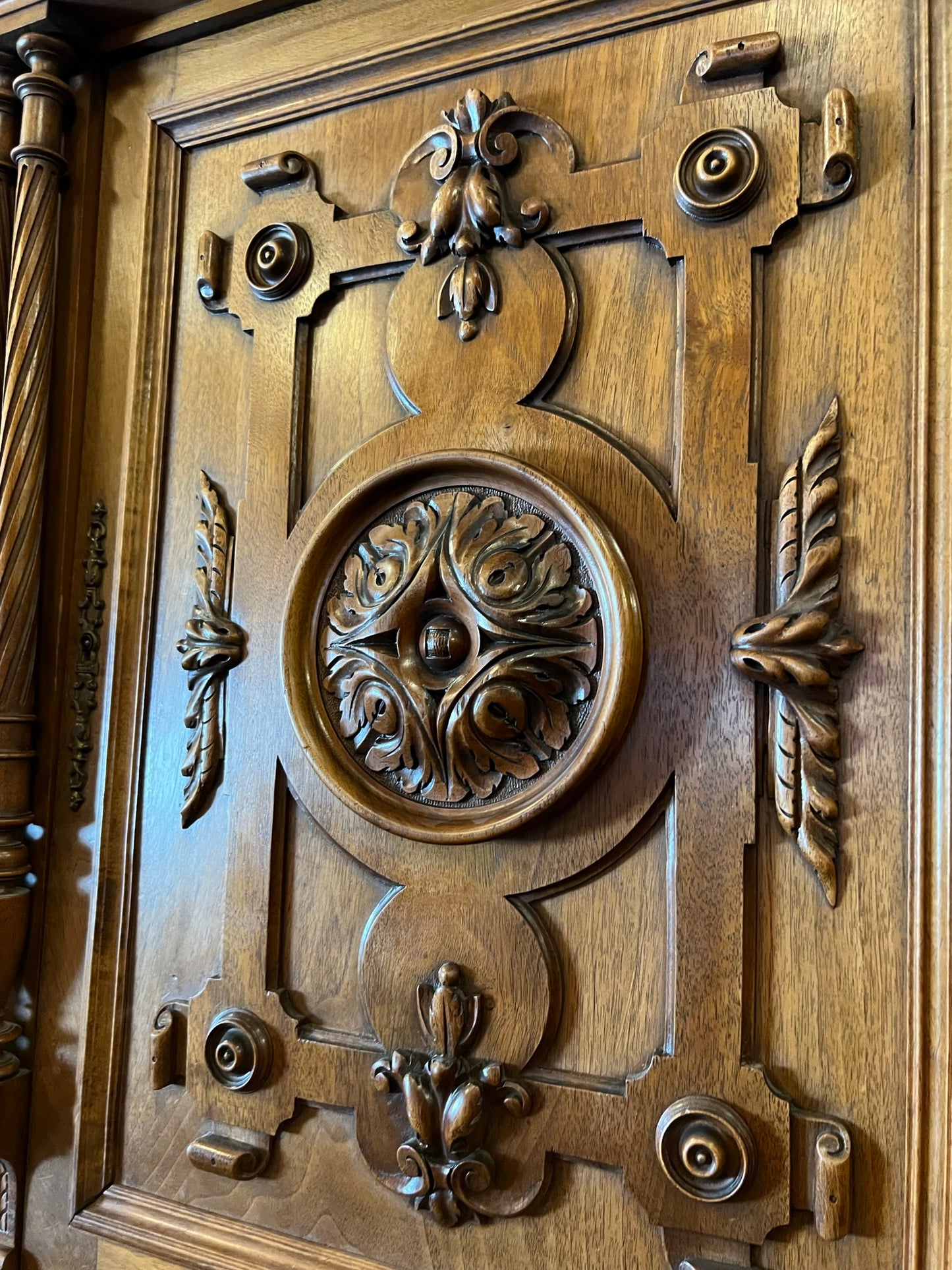 French Light Walnut Louis XIV Style ca. 1880