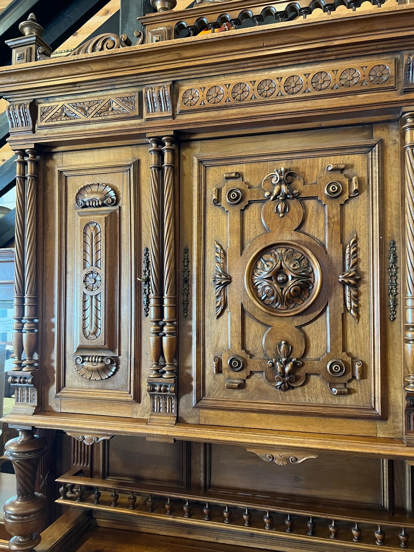 French Light Walnut Louis XIV Style ca. 1880