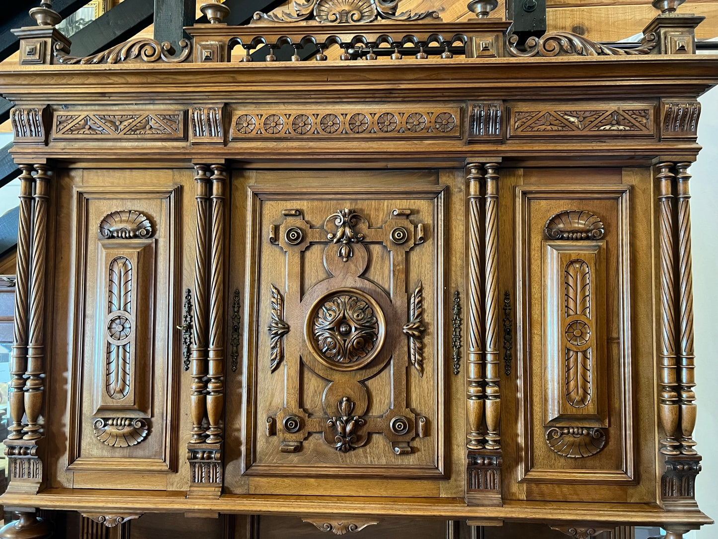 French Light Walnut Louis XIV Style ca. 1880