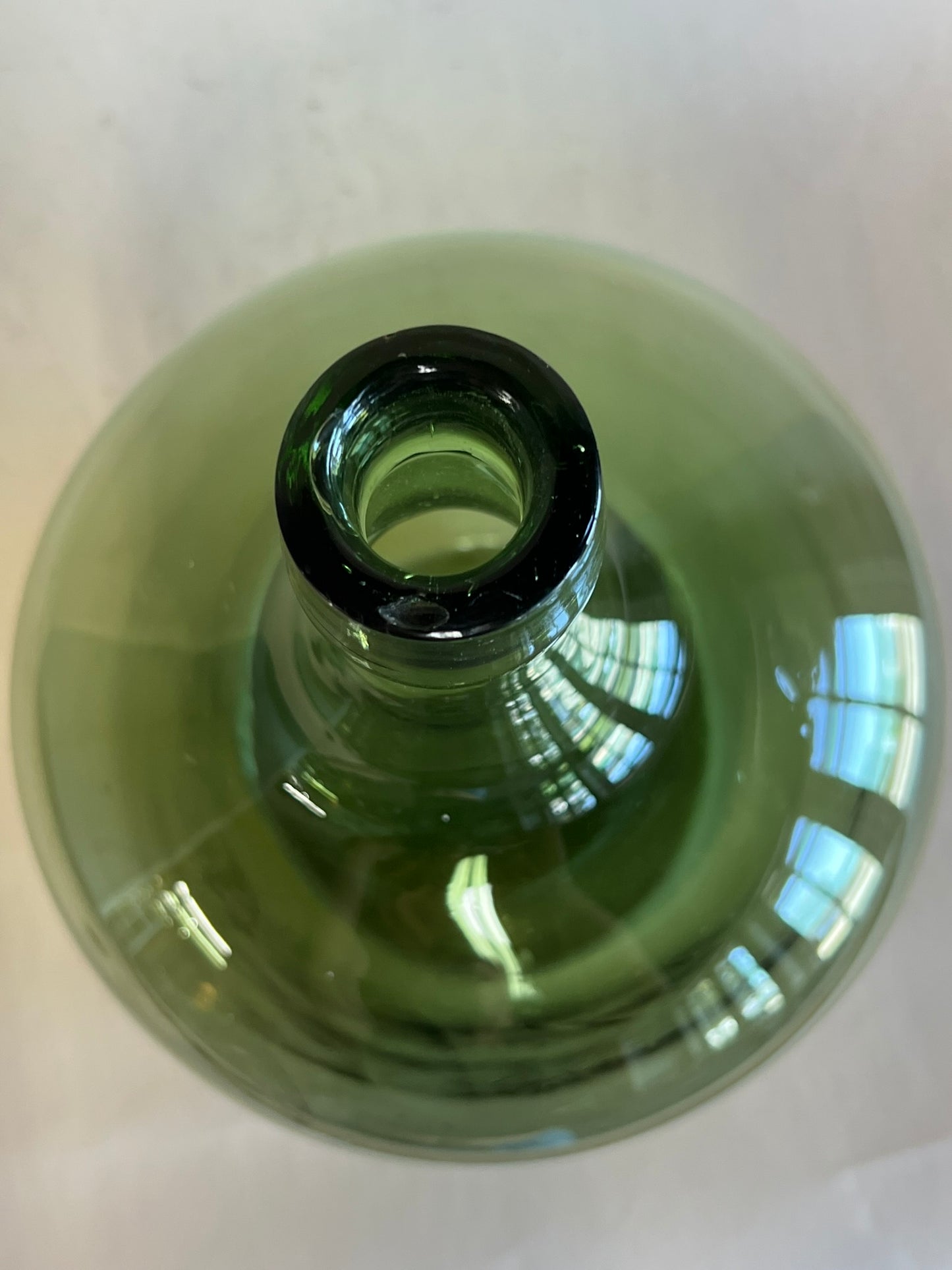 Vintage Hungarian Medium Light Green Demijohn