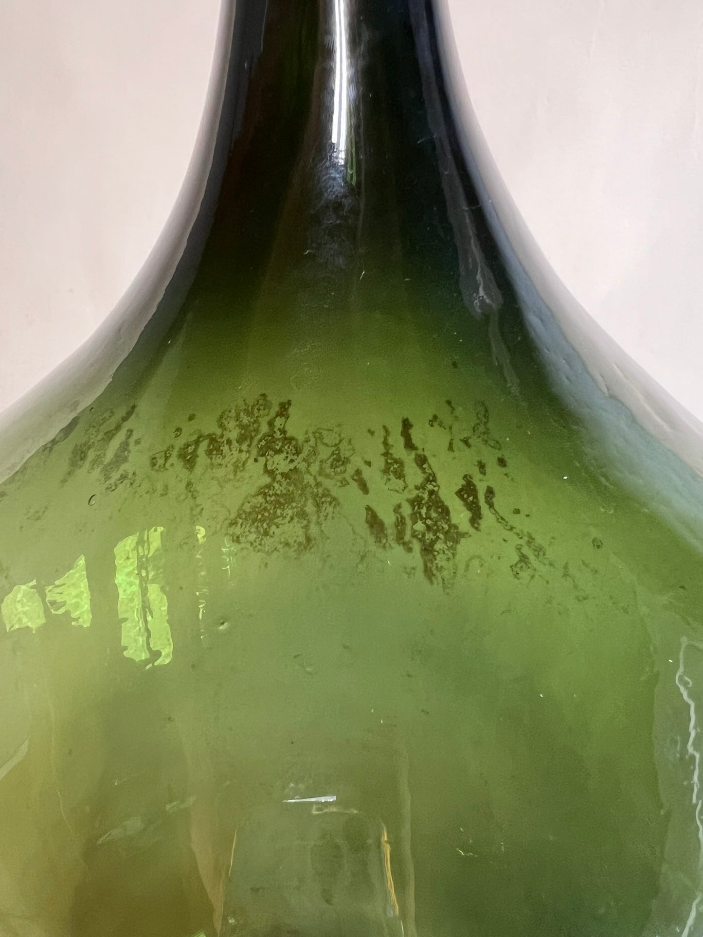 Vintage Hungarian Olive Green Demijohn