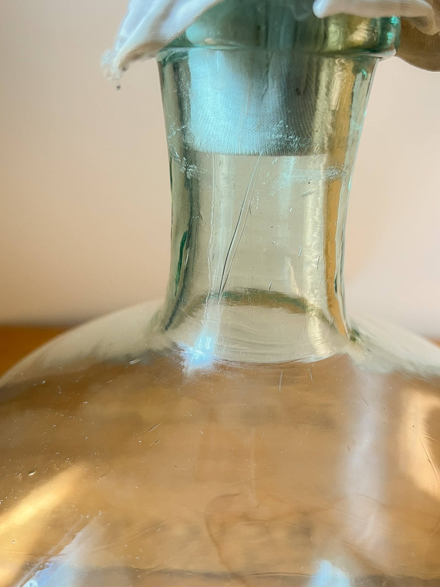 Demijohn -Large European Clear Glass Oil Bottle