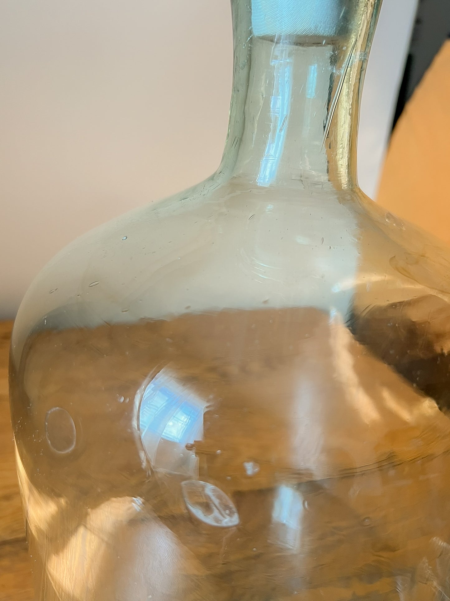 Demijohn -Large European Clear Glass Oil Bottle