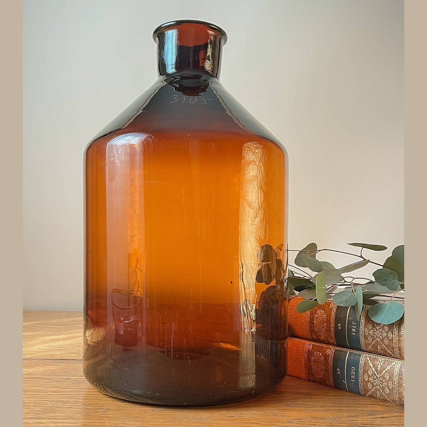 Glass - European Apothecary Jar Dark Brown #533