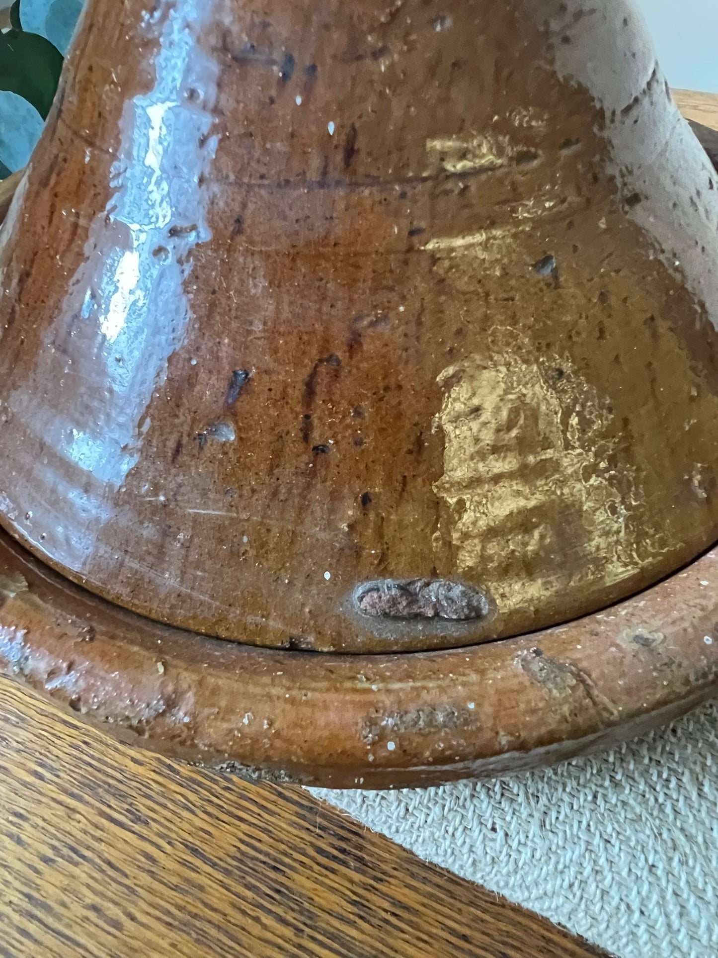 French Terracotta Tandoori-Style Bowl with Lid #02