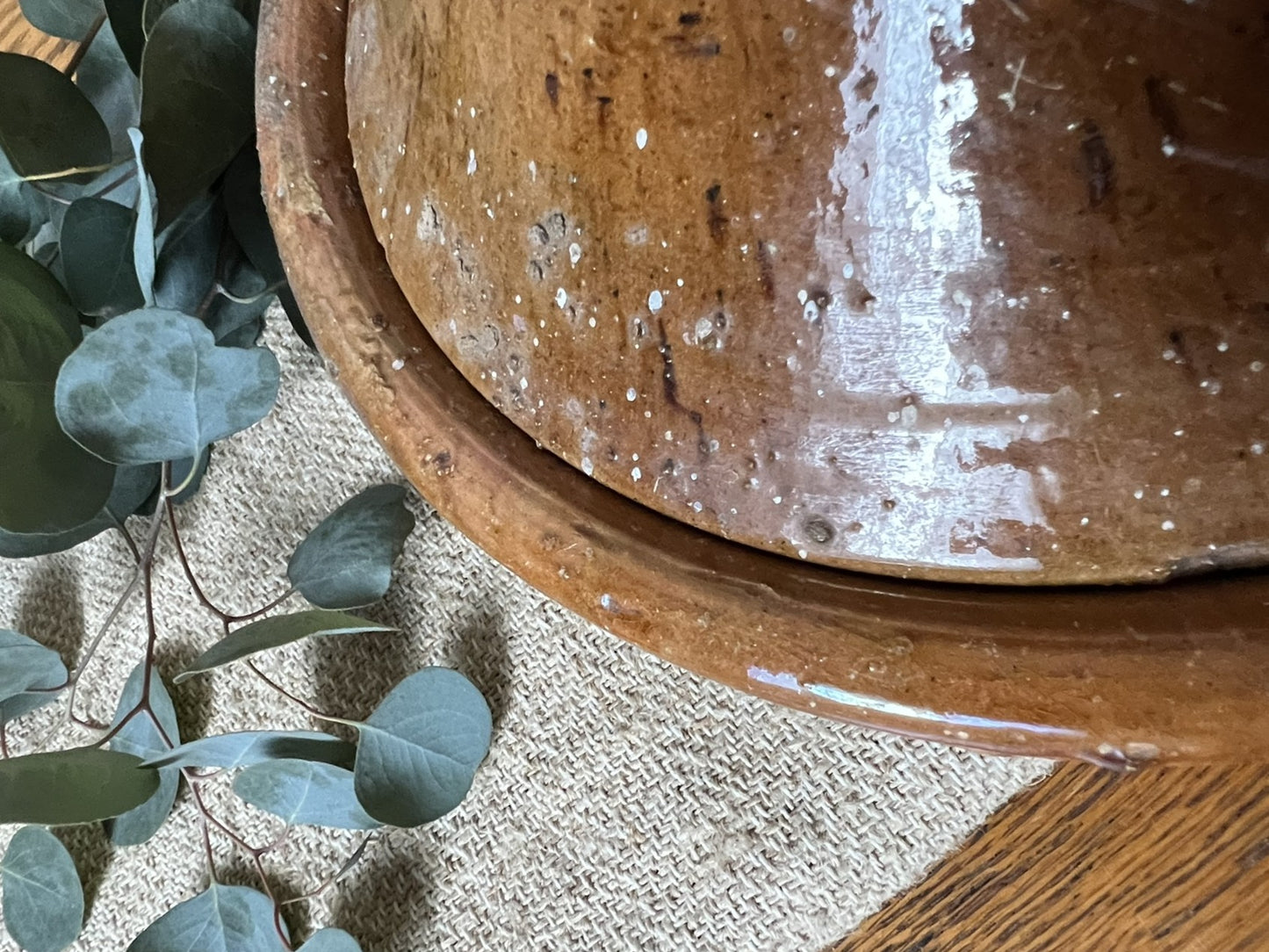 French Terracotta Tandoori-Style Bowl with Lid #02