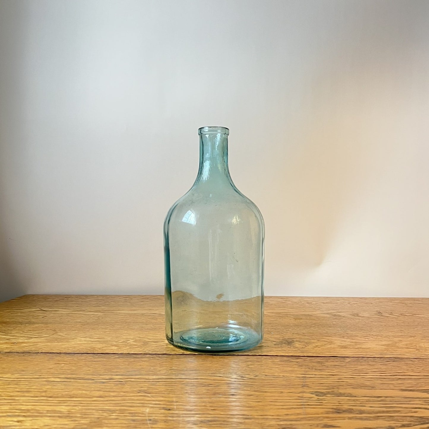 Vintage Light Blue Glass Hungarian Decanter