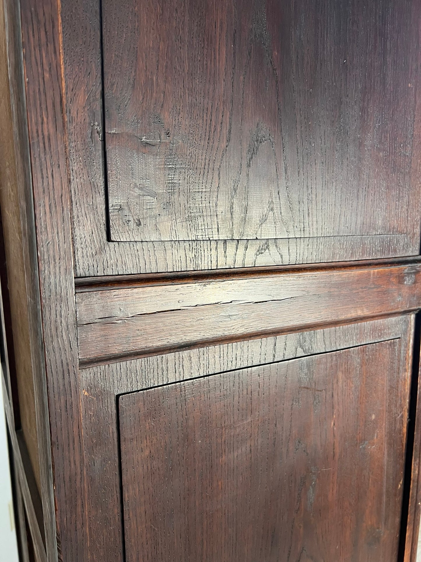 French Normandy Oak Bonnetière Armoire