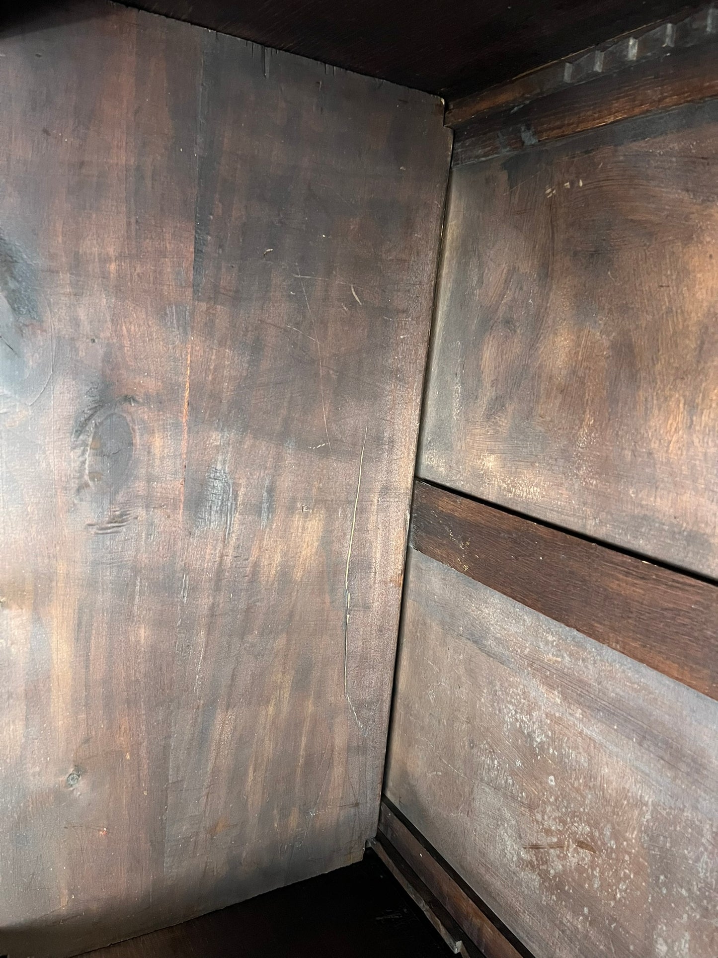 French Normandy Oak Bonnetière Armoire