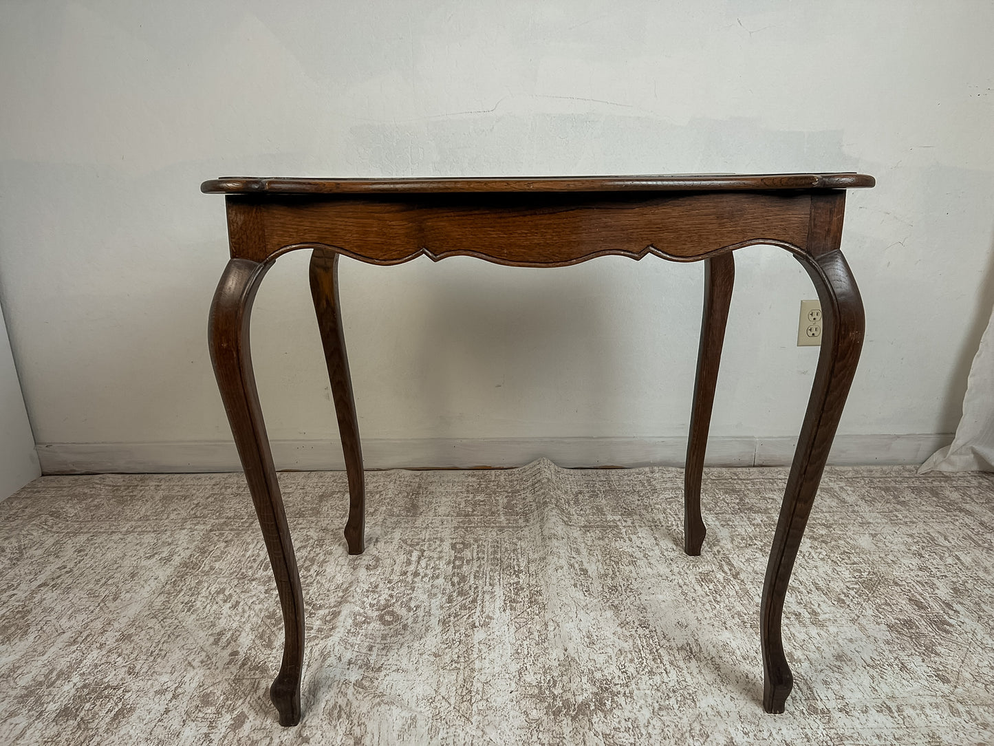 Vintage French Provincial Oak Side Table