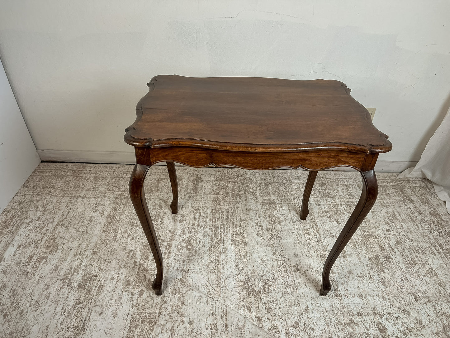 Vintage French Provincial Oak Side Table