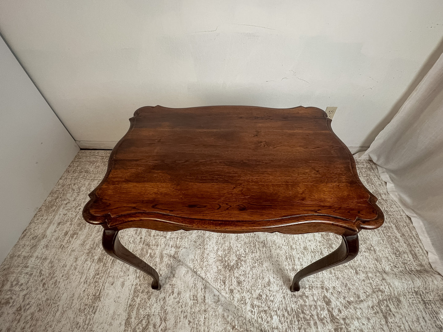 Vintage French Provincial Oak Side Table