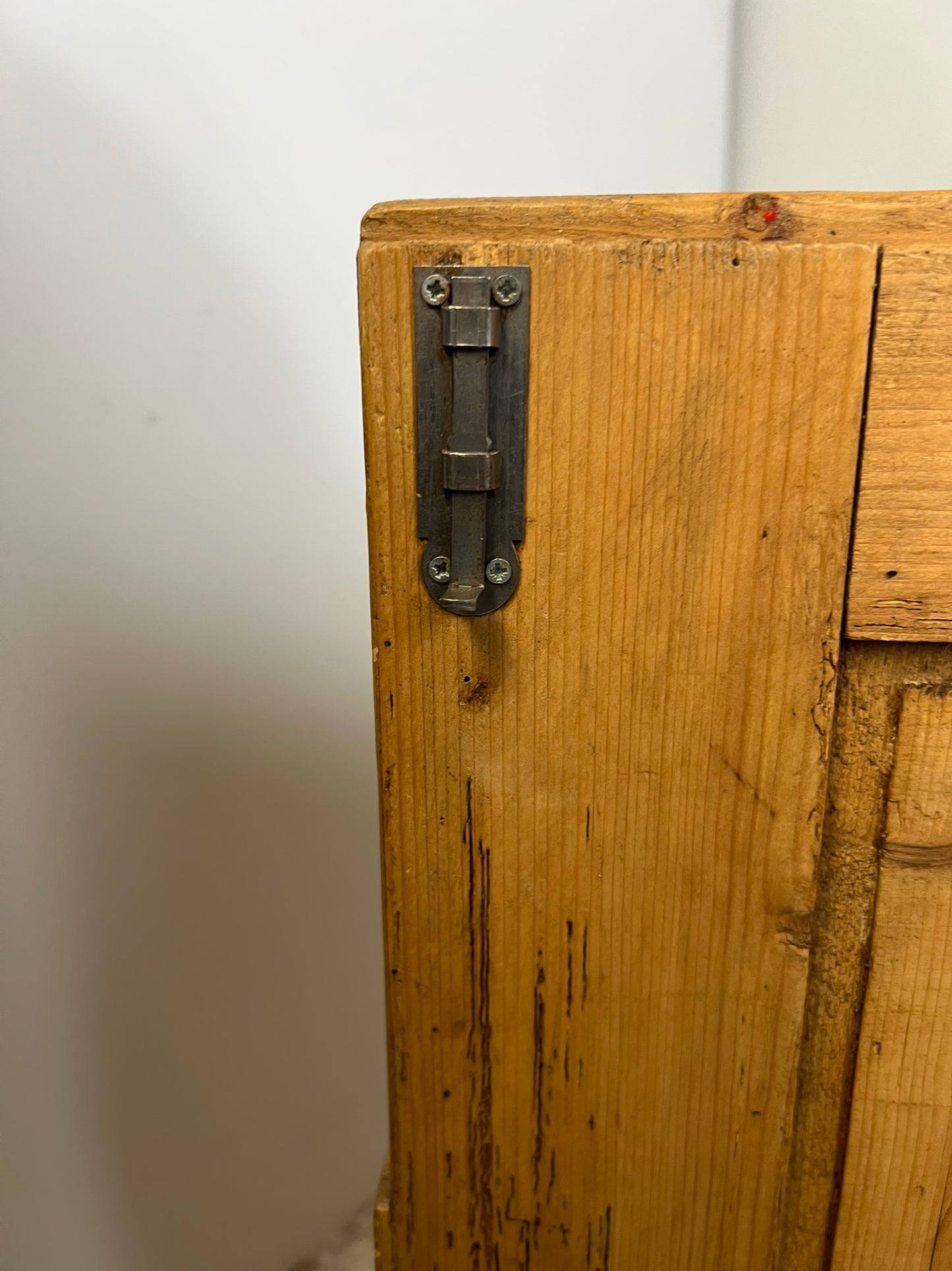 Rustic German Pine Sideboard Cabinet