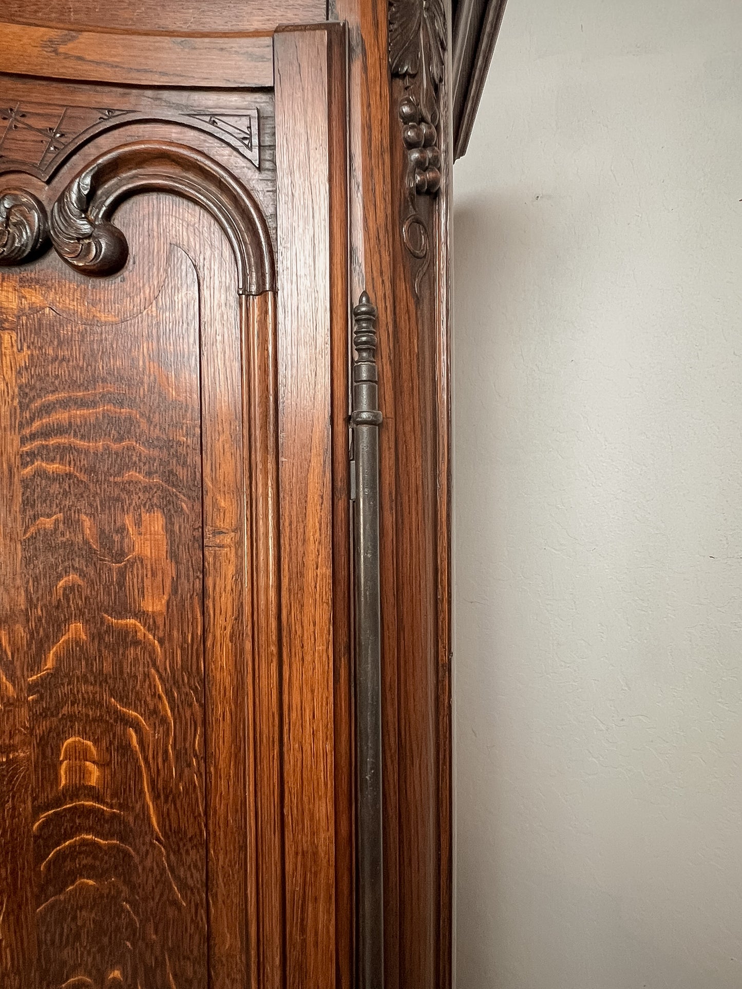 French Provencial Oak Armoire