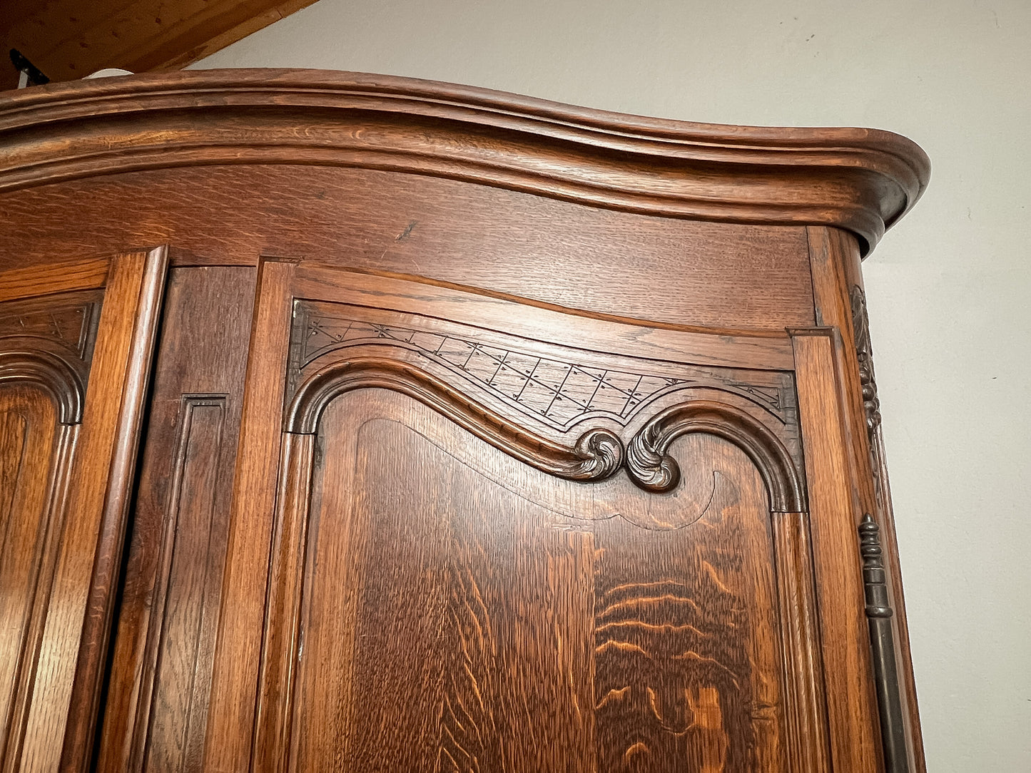 French Provencial Oak Armoire