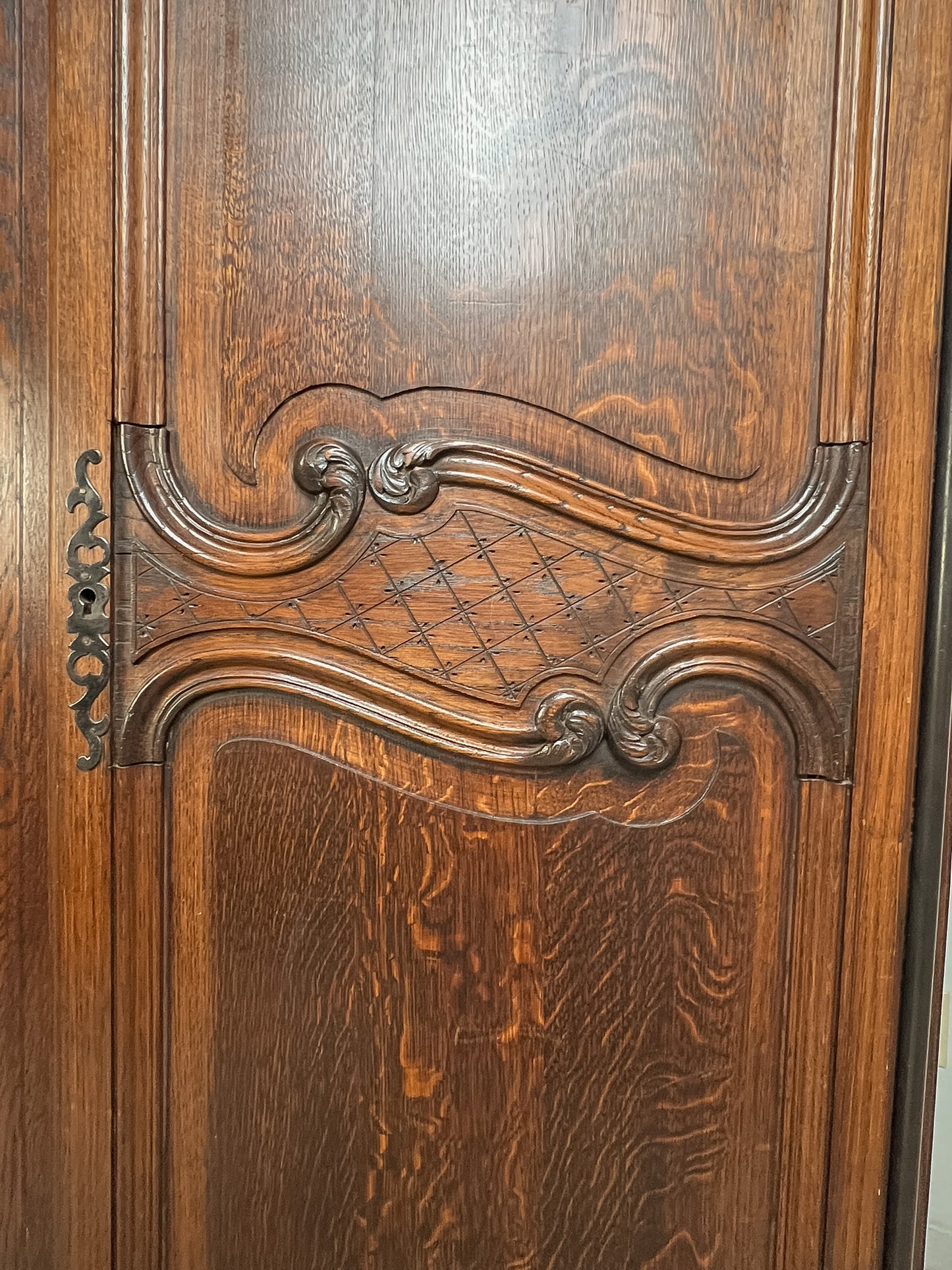 French Provencial Oak Armoire