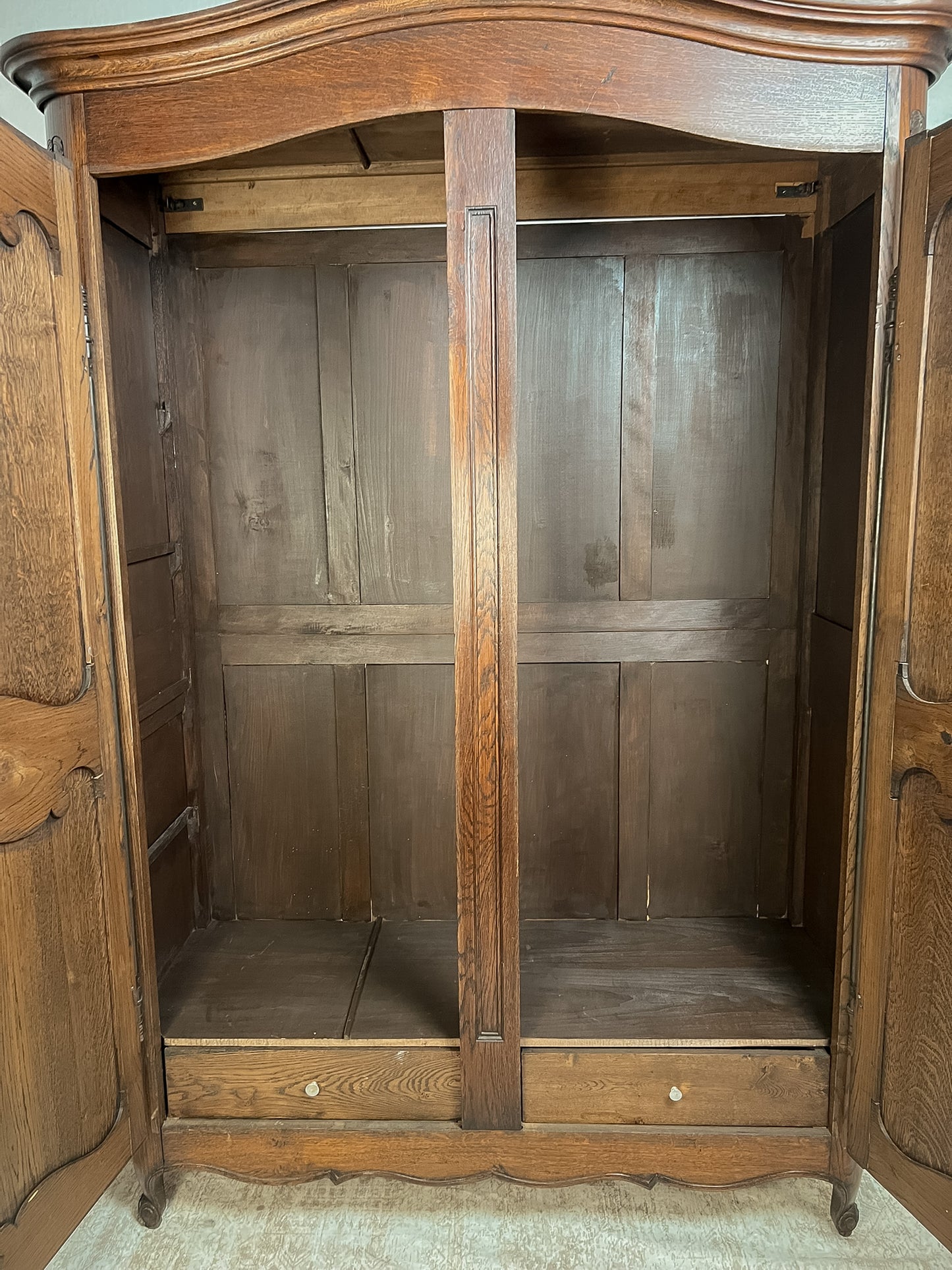 French Provencial Oak Armoire