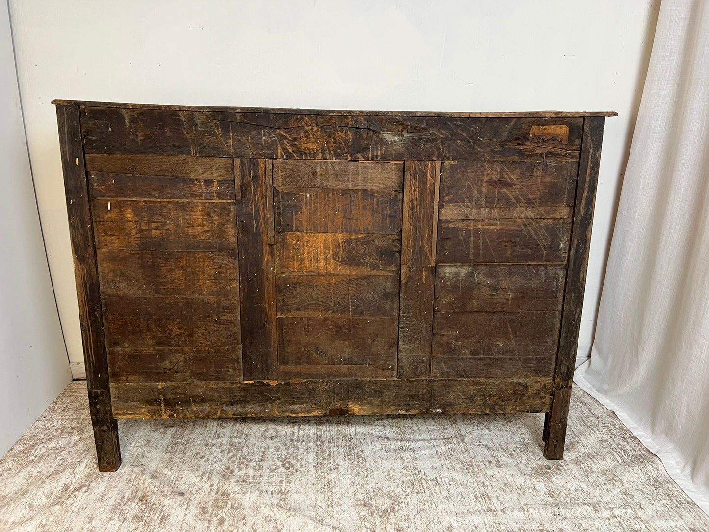 Antique French Provincial Oak Buffet #200