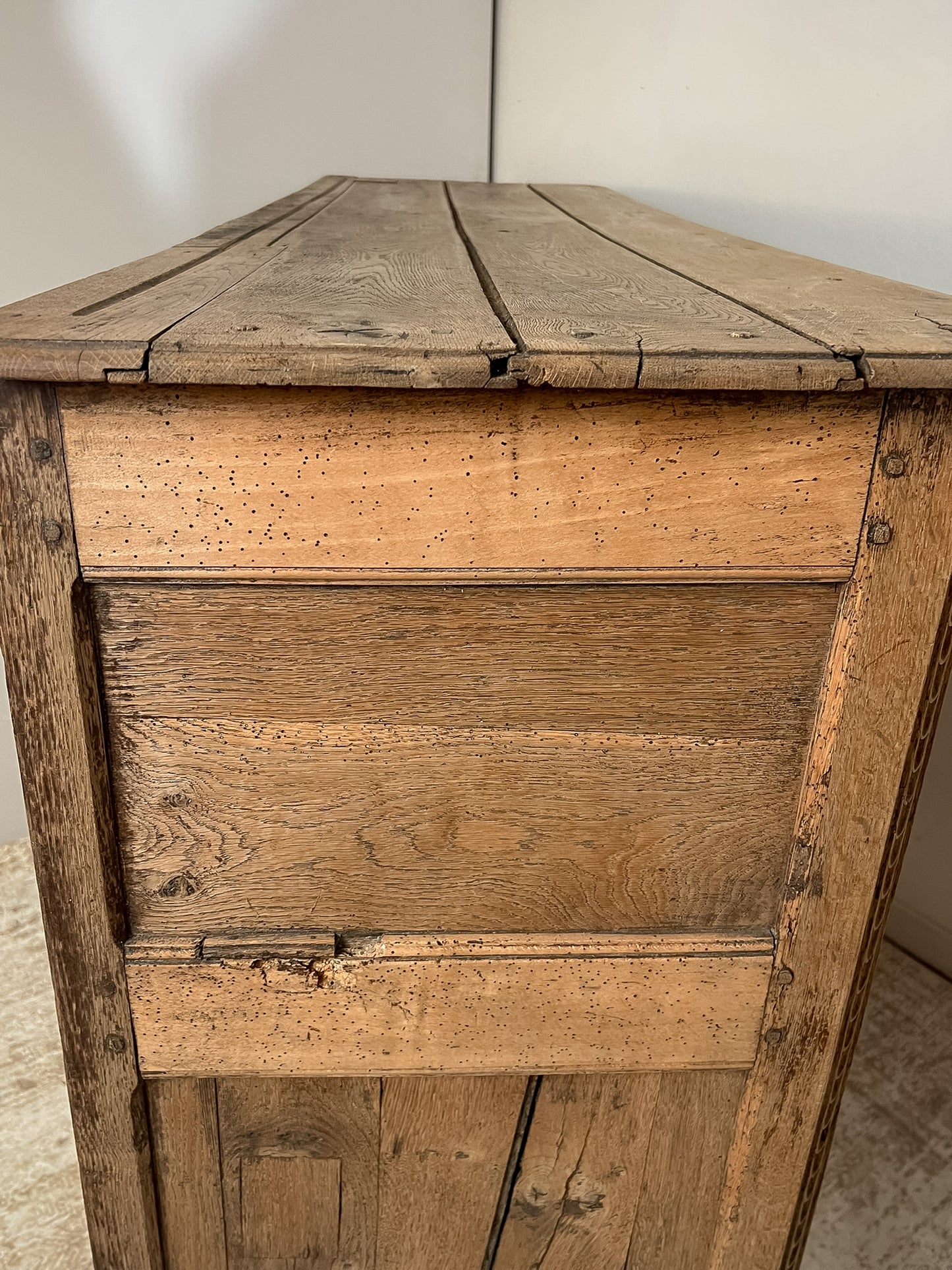 Antique French Provincial Oak Buffet #200