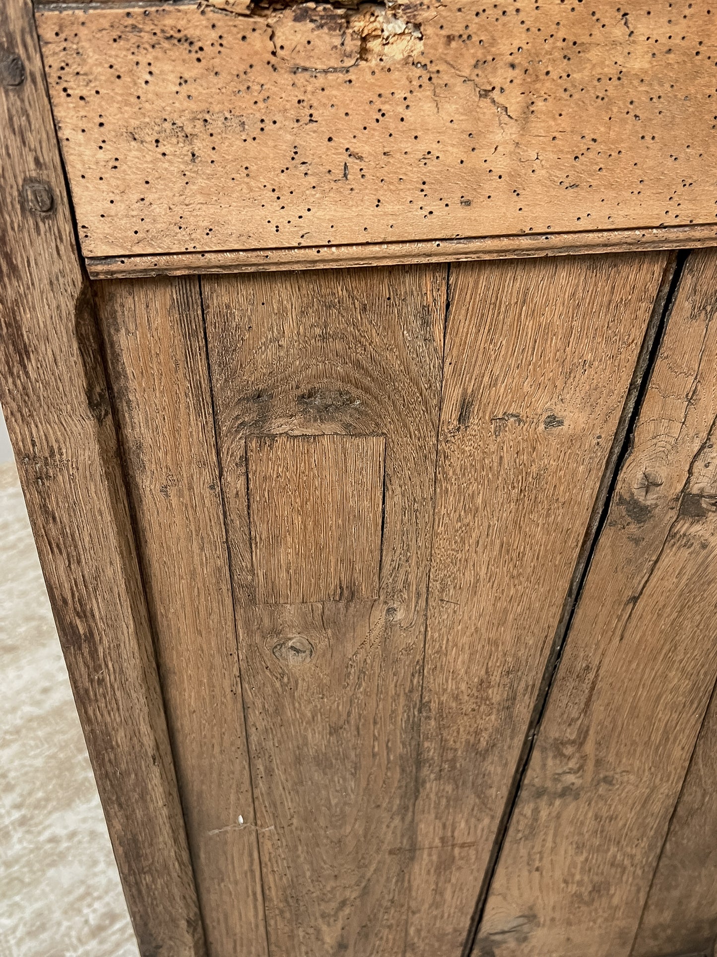Antique French Provincial Oak Buffet #200
